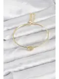 Gold Renk Pirinç Model Kadın Bileklik