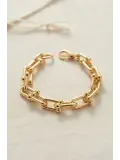 Gold Renk Pirinç Tifani Model Kadın Bileklik