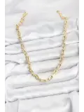 Gold Renk Pirinç Tifani Model Kadın Kolye