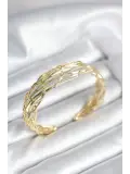 Gold Renk Pirinç Vintage Kadın Bileklik