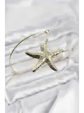 Pazu Bileklik Gold Renk Pirinç Deniz Yıldızı Model