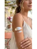 Pazu Bileklik Gümüş Renk Pirinç Yaprak Model