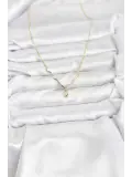 Pirinç Gold Renk Damla Model Kadın Kolye