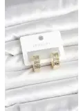 Pirinç Gold Renk Halka Kadın Küpe