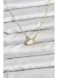 Pirinç Gold Renk Kuğu Model Kadın Kolye