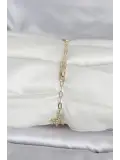 Pirinç Gold Renk Kutup Yıldızı Model Kadın Bileklik