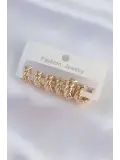 Pirinç Gold Renk Minimal Tırtıklı Küpe Seti