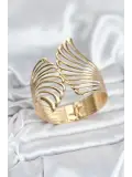 Pirinç Gold Renk Vintage Kadın Bileklik