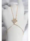 Pirinç Gold Renk Yonca Model Kadın Şahmeran