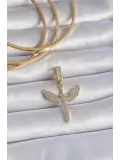 Pirinç Gold Renk Zirkon Taşlı Mikail Model Ajda Charm