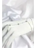 Pirinç Gümüş Renk Yonca Model Kadın Şahmeran