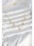 Pirinç Minimal Messika Model Zirkon Taşlı Kadın Kolye