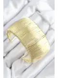 Pirinç Tel Sarma Model Gold Renk Kadın Bileklilk