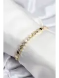 Pirinç VIP Seri Gold Renk Petek Model Kadın Bileklik