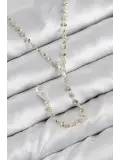 Pirinç Zirkon Taşlı Gold Renk Kadın Y Kolye