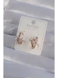 XUPİNG Rose Renk Zirkon Taşlı Halka Küpe