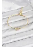 Yıldız Model Gold Renk Kadın Bileklik