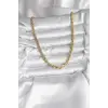 14K Gold Renk Kaplama Burgu Model CM Kadın Kolye