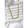 14K Gold Renk Kaplama Kalın Zincir Model CM Kadın Kolye
