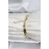 14K Gold Renk Kaplama Zincir Model CM Kadın Bileklik