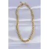 316L Çelik Gold Renk Arpa Model Kolye