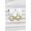 316L Çelik Gold Renk Vintage Model Kadın Küpe