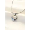 316L Çelik Gümüş Renk Kalp Kolye