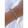 316L Çelik Gümüş Renk Kemik Model Bileklik