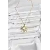 316L Çelik Zincir Gold Renk Güneş Model Kadın Kolye