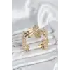 Çiçek Model Pirinç Levha Kadın Bileklik