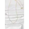 CM 14K Gold Renk 60 cm Zincirli Kadın Kolye