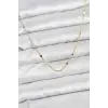 CM 14K Gold Renk Ezme Pul Model 60 cm Kadın Kolye