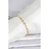 CM 14K Gold Renk Yonca Model Kadın Bileklik