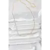 CM 14K Gold Renk Zincirli 60 cm Kadın Kolye