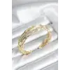 Gold Renk Pirinç Vintage Kadın Bileklik