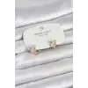 Kitty Model Gold Renk Pirinç Çocuk Küpe