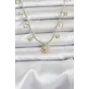 Pirinç Gold Renk Güneş Model Kadın Kolye