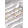 Pirinç Gold Renk Kalp Model Kadın Küpe