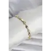 Pirinç Gold Renk Sütun Model Kadın Bileklik