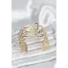 Pirinç Gold Renk Vintage Model Kadın Bileklik