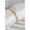 Pirinç Gold Renk Yıldız Model Kadın Bileklik