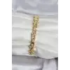 Pirinç Gold Renk Yıldız Model Kadın Bileklik