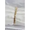 Pirinç Gold Renk Zirkon Taşlı Kadın Bileklik