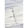 Pirinç Gümüş Renk Çiçek Model Su Yolu Kadın Bileklik