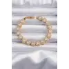 Pirinç Vip Seri Gold Renk Zirkon Taşlı Kalp Model Bileklik