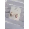 XUPİNG Rose Renk Zirkon Taşlı Halka Küpe