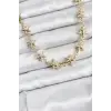 Yıldız Model Pirinç Gold Renk Kadın Kolye