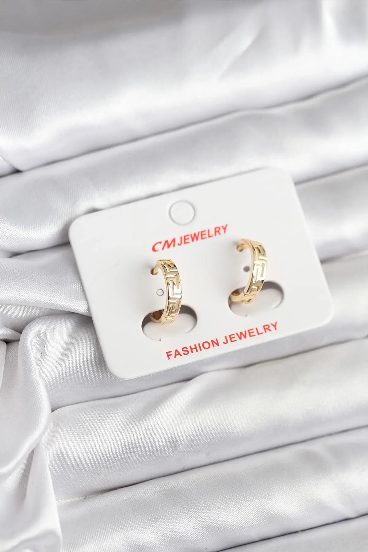 14K Gold Renk Kaplama CM Kadın Küpe