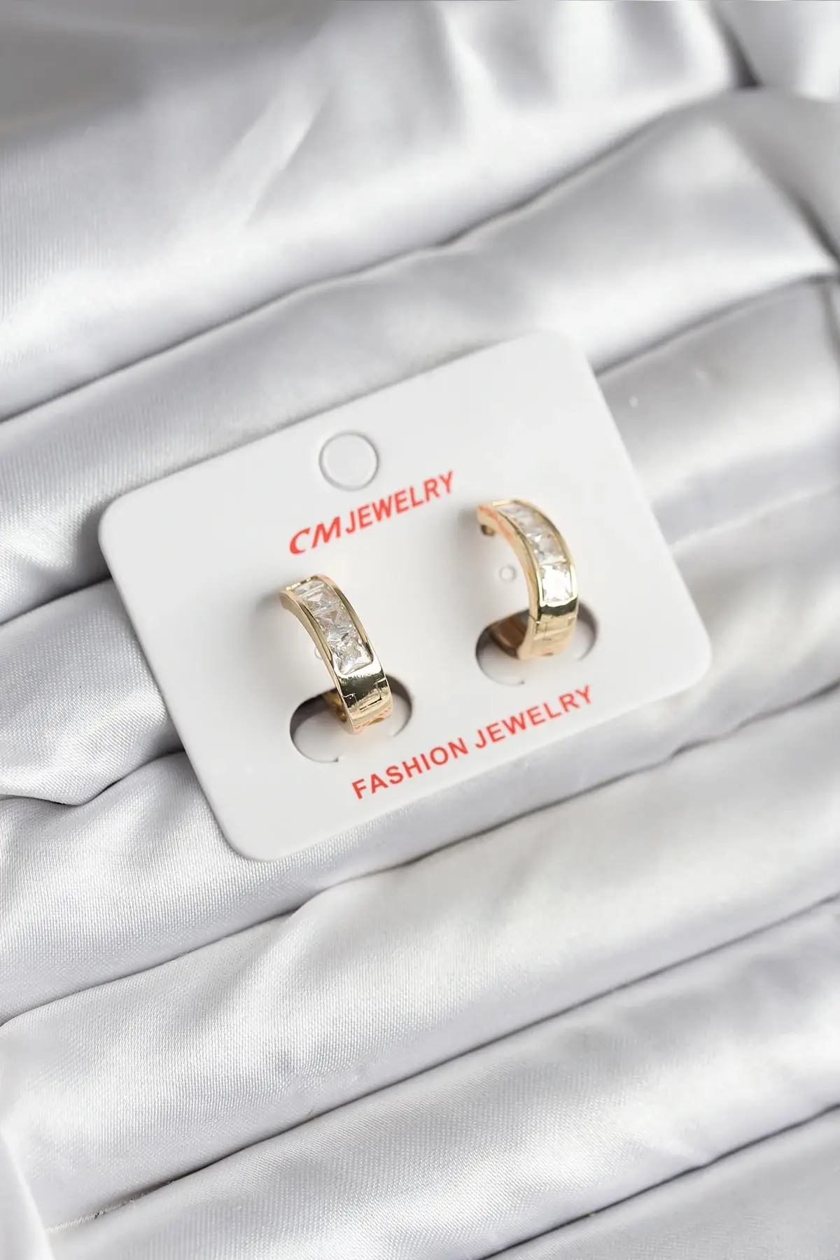 14K Gold Renk Kaplama CM Kadın Küpe