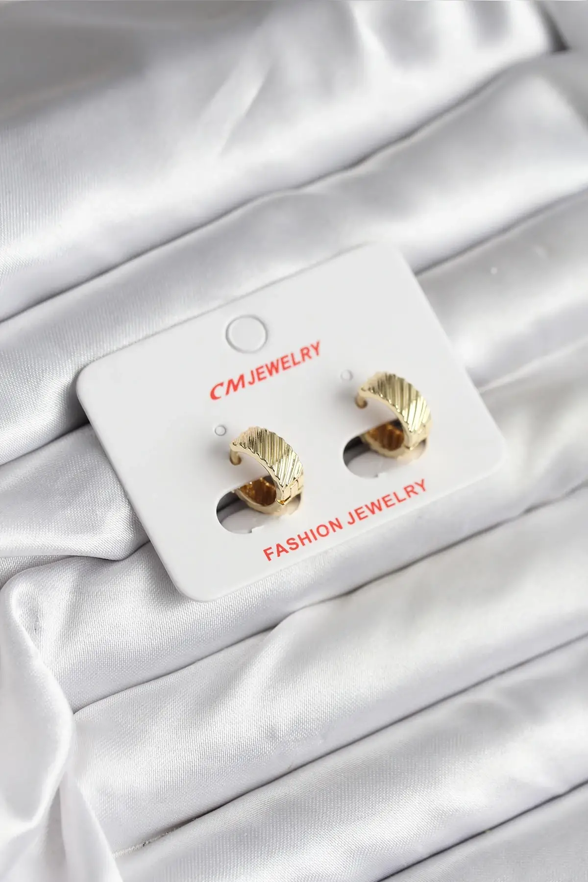 14K Gold Renk Kaplama CM Kadın Küpe